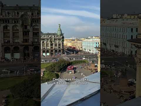 Смотровая площадка в Казанском соборе. Что посмотреть в Питере? #питер #санктпетербург #shorts