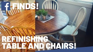 Facebook Marketplace Furniture Flipping - Dining Room Table and Chairs