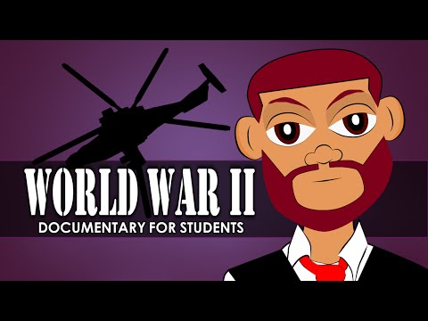 Watch a World War 2 Documentary for Children. World War 2 for Kids in Elementary School Cartoon