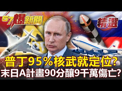 「白天鵝」升空！普丁95%核武就戰鬥位置？「末日A計畫」90分鐘釀9千萬傷亡？-施孝瑋 馬西屏 黃創夏 康仁俊【57爆新聞 精選】