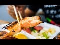 JUICY KING SALMON BELLY and Japanese Hawaii Food at Maguro Brothers in Honolulu, Hawaii!