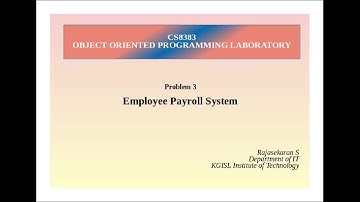 CS8383 - E3 - Java Employee Payroll System
