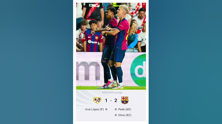 Vallecano 1-2 Barcelona: Pedri scores & Olmo nets on debut in Blaugranas' streak