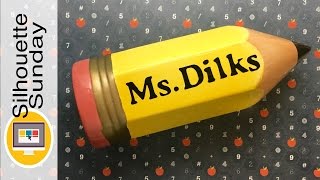 Personalized Ceramic Pencil (Oil Sharpie Method) | Silhouette Sunday