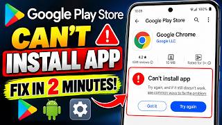 Google Play Store Can't Install App Problem Fix 2026 | Android