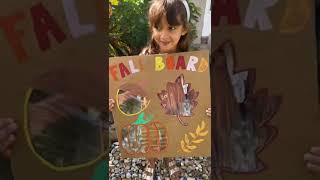 Fun outdoor fall/autumn activity idea for kids #shorts