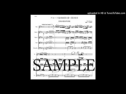 モーツァルト「フルート協奏曲第1番〜第2楽章」弦楽四重奏伴奏版（編曲：中島雅彦）