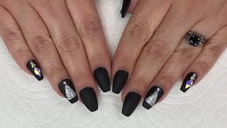 Fast 30 Minute Manicure | Full Cover Tips Step By Step | Easy Christmas Tree Design