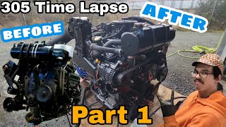 Mercruiser 305 Time Lapse Part 1
