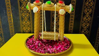 Laddu Gopal Jhula Easy To Make Laddu Gopal Jhula For Janmashtami Krishna Jhula Bal Gopal Jhula