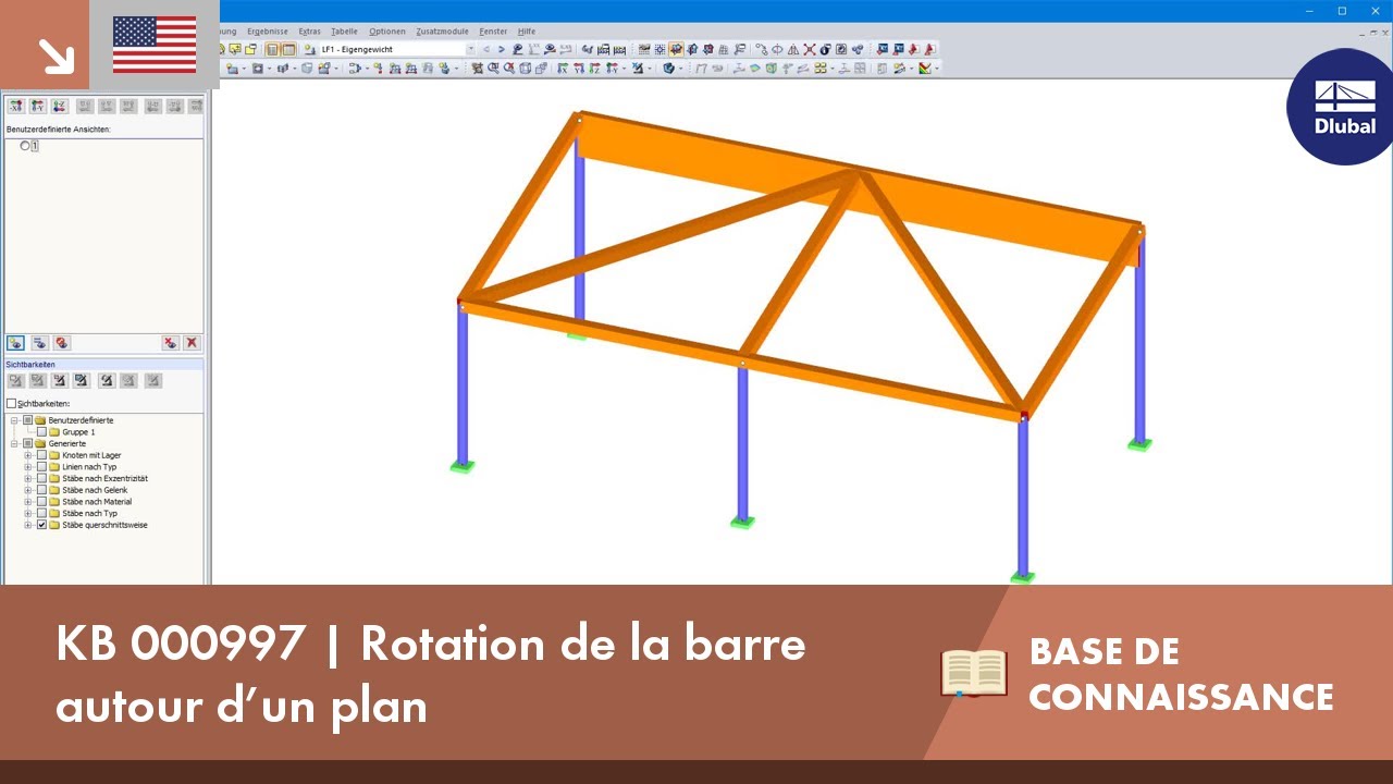 [EN] KB 000997 | Rotation de la barre autour d’un plan - YouTube