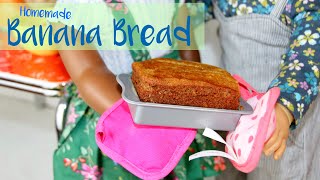 Banana Bread with Brynn and Saige (American Girl Doll Stopmotion)