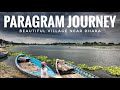 Travelling to a beautiful village paragram  near dhaka by boat