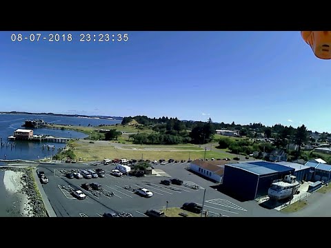 x8 speeder Syma x8w with Action Cam/ Aerial of US Coast Guard Coos Bay Oregon