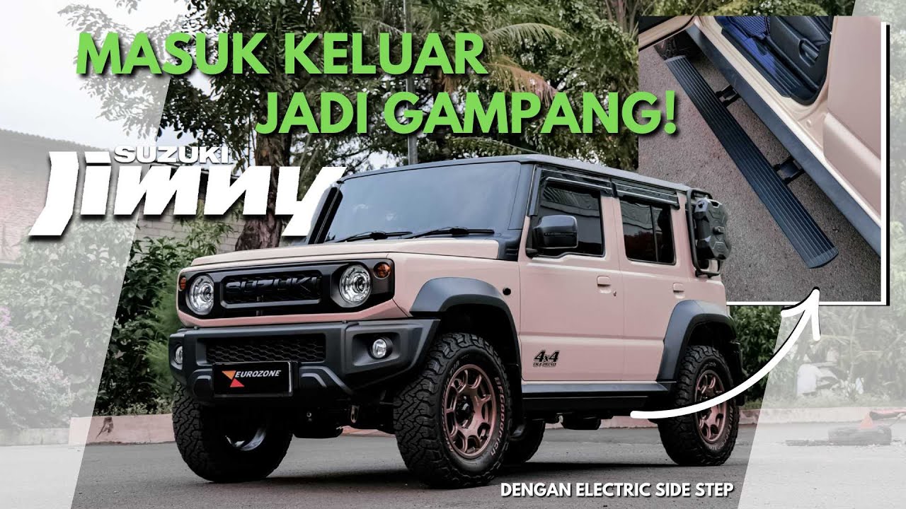 MODIFIKASI KECIL, FUNGSI BESAR UNTUK SUZUKI JIMNY | Electric Side Step for Suzuki Jimny 5 Doors