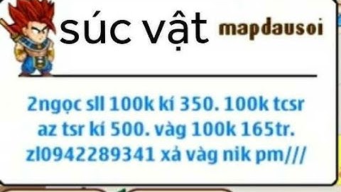 [Ngọc rồng online] ☆zong1sao☆ cảnh báo súc vật lừa đảo mapdausoi