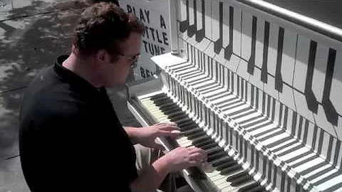Piano on public display in downtown Beverly