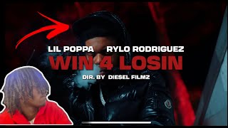 Lil Poppa - WIN 4 LOSIN feat. Rylo Rodriguez (Official Music Video) REACTION!!!!! #trending #reactio