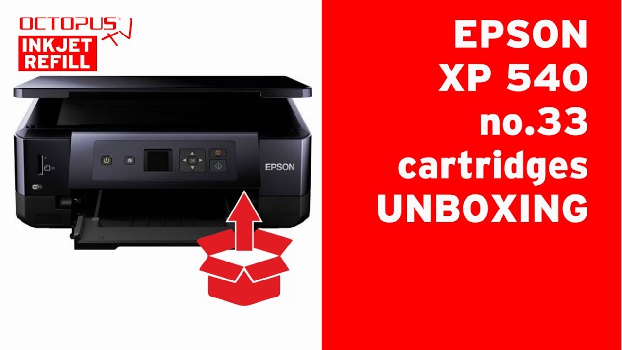 Epson Xp 540 Printer With Epson 33 Cartridges Initialization And Disable Firmware Updates Youtube