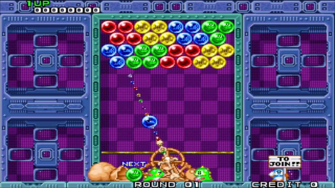 [고전게임] 퍼즐 버블 원코인 플레이 - 쌉고수 실력 보여드립니다 ㅎㅎ Puzzle Bobble 1coin Play Retrogame