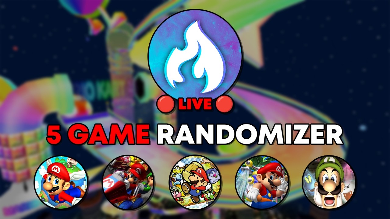 🔴 5 GAME MARIO RANDOMIZER 🔴 FINAL DAY 🔴 TTYD, SUNSHINE, SM64, DOUBLE DASH, LUIGI'S MANSION 🔴