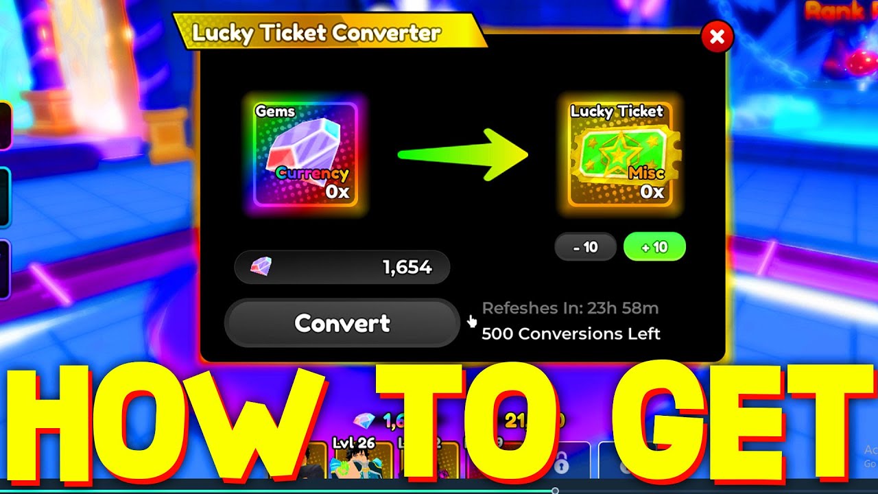 HOW TO GET & CONVERT LUCKY TICKETS in ANIME DEFENDERS! ROBLOX