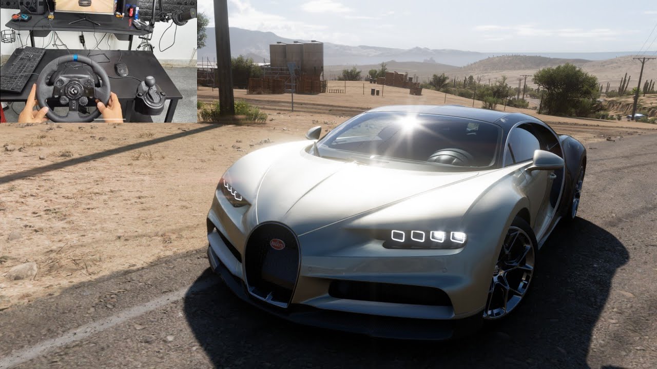 Bugatti Chiron POV | Forza Horizon 5 + Logitech G923