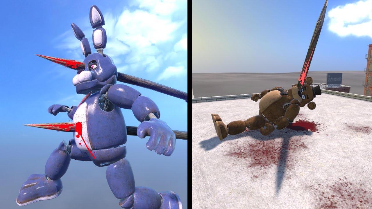 FNAF Animatronics AI NPC выпадают! Легендарные NPC сражаются с высокими шипами (Сборник 3)