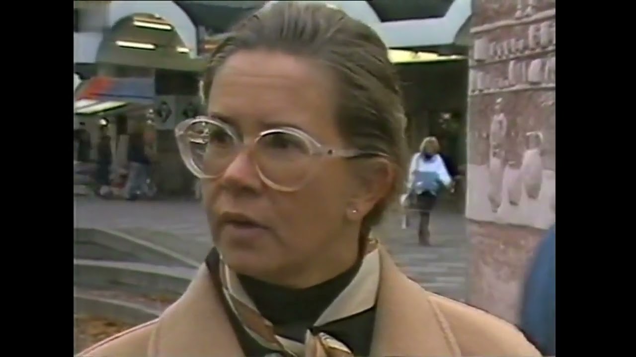 Ur Mittnytt 1987-10-27 - Betongmuren på stortorget i Gävle.