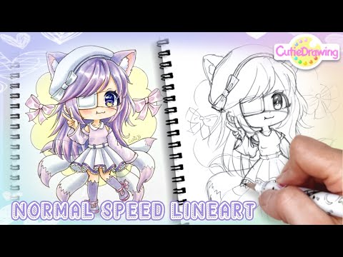 [Normal Speed] Drawing your Gacha character in my style /Copic markers/How to draw#81