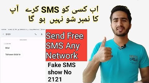 Send Free  Fake SMS - Fake SMS Showing No 2121 | How to Send Free SMS in Pakistan - Free Unlimited