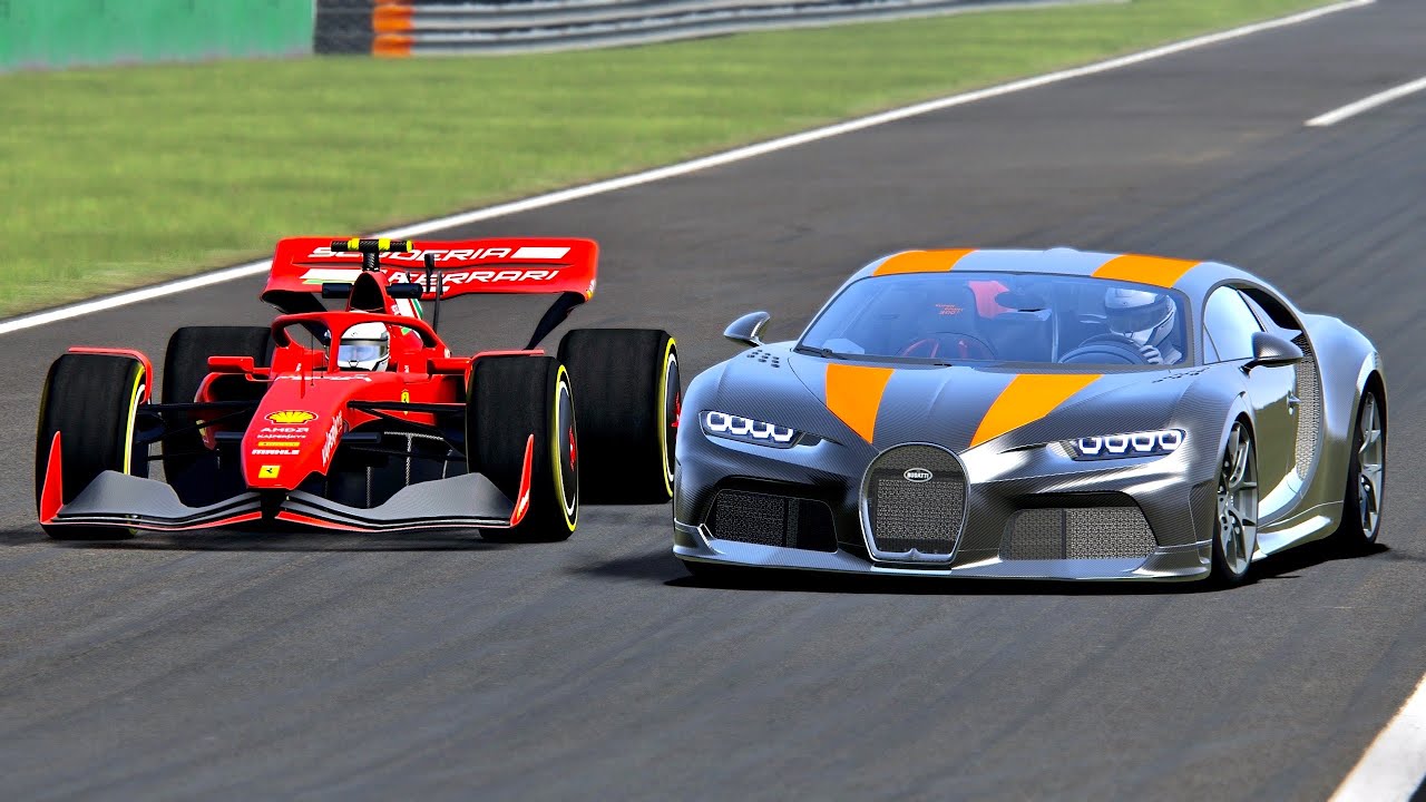 Bugatti Chiron Super Sport 300+ vs Ferrari F1 2021 - Drag ...