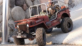 1/6 Scale Willys Jeep│U.s 1/4 Ton 4X4 Truck Off Road Adventure│ Backyard Trail