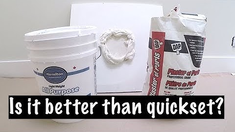 Mixing PLASTER OF PARIS with JOINT COMPOUND