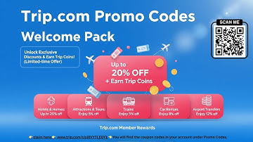 📌 Trip.com Promo Codes 2025 | Up to 20% OFF Hotels, Flights & More 📌 Welcome Pack Guide