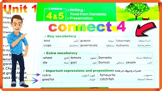 الدرس الرابع والخامس_الوحدة الأولي_لغة انجليزية الصف الرابع الإبتدائي connect4