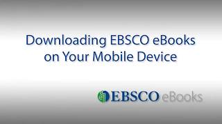 Downloading EBSCO eBooks to Your Mobile Device - Tutorial screenshot 4