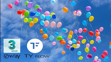 3ds max flying Balloons tutorial