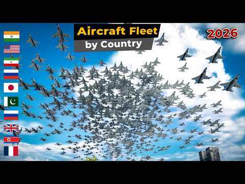 Military Aircraft Fleet Strength by country | 2026 | Country comparison thumbnail