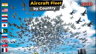 Military Aircraft Fleet Strength by country | 2026 | Country comparison