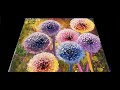 Garden flowers full arttutorial  how to paint flowers 3d lanscape  flowerpainting  artist art