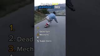 Ranking the most Insane skateboard fails #fails #funny #viral #ranking