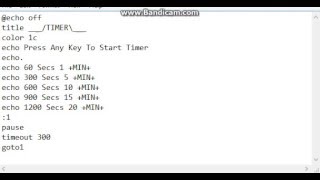 How to make a Timer on CMD