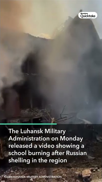 Russian Shelling Destroys Historic Ukraine School