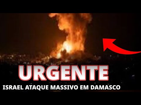 #URGENTE: Israel realiza uma série de ATAQUES AÉREOS em Damasco na Síria #israel