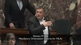 MLA Valeriote responds to the amendment on Private Motion M205