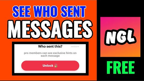 How to See Who Sent You Message For FREE on NGL App