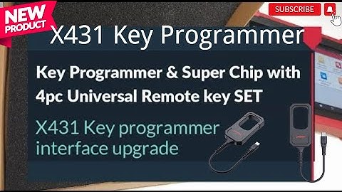 LAUNCH X 431 Key Programmer Set | Interface Upgrade and Setup guide