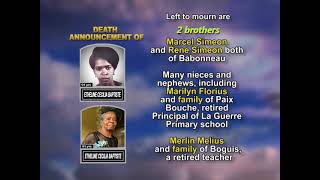Etheline Cecilia Baptiste ~ Long Obituary
