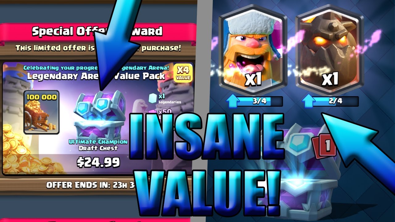 ULTIMATE CHAMPION DRAFT CHEST OPENING Clash Royale Legendary Chest